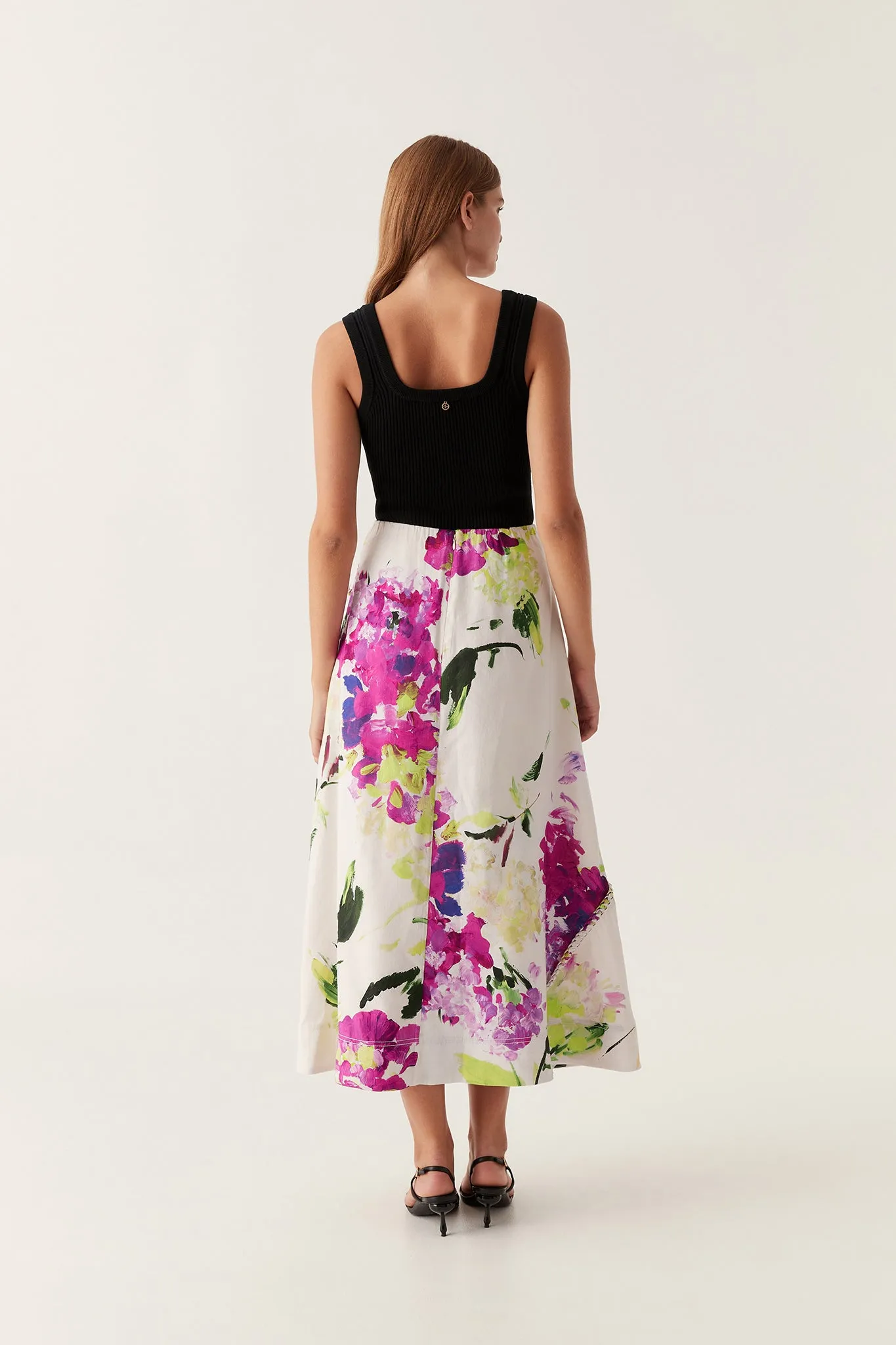 Arbour Whipstitch Midi Skirt