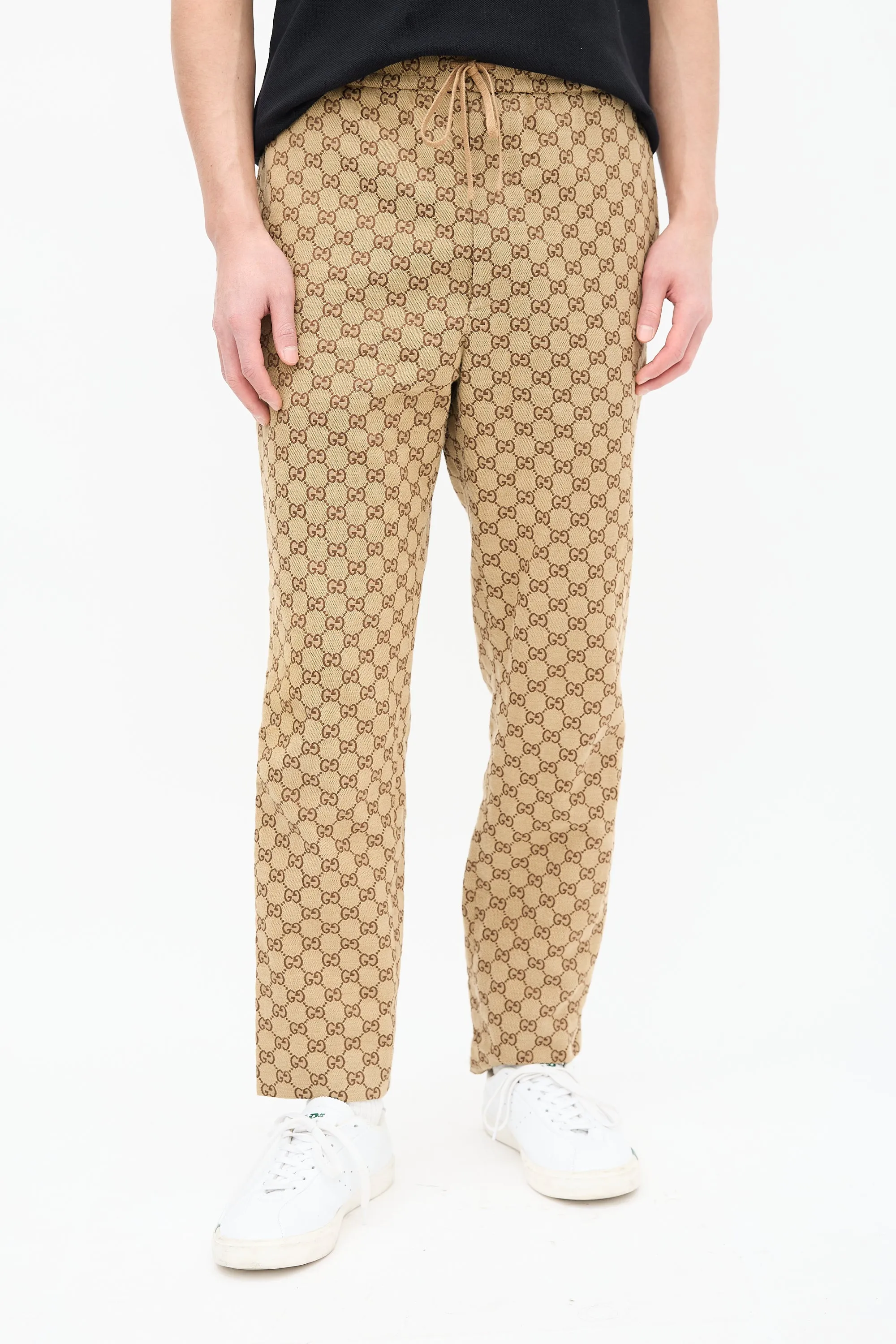 Beige GG Canvas Jogging Pant