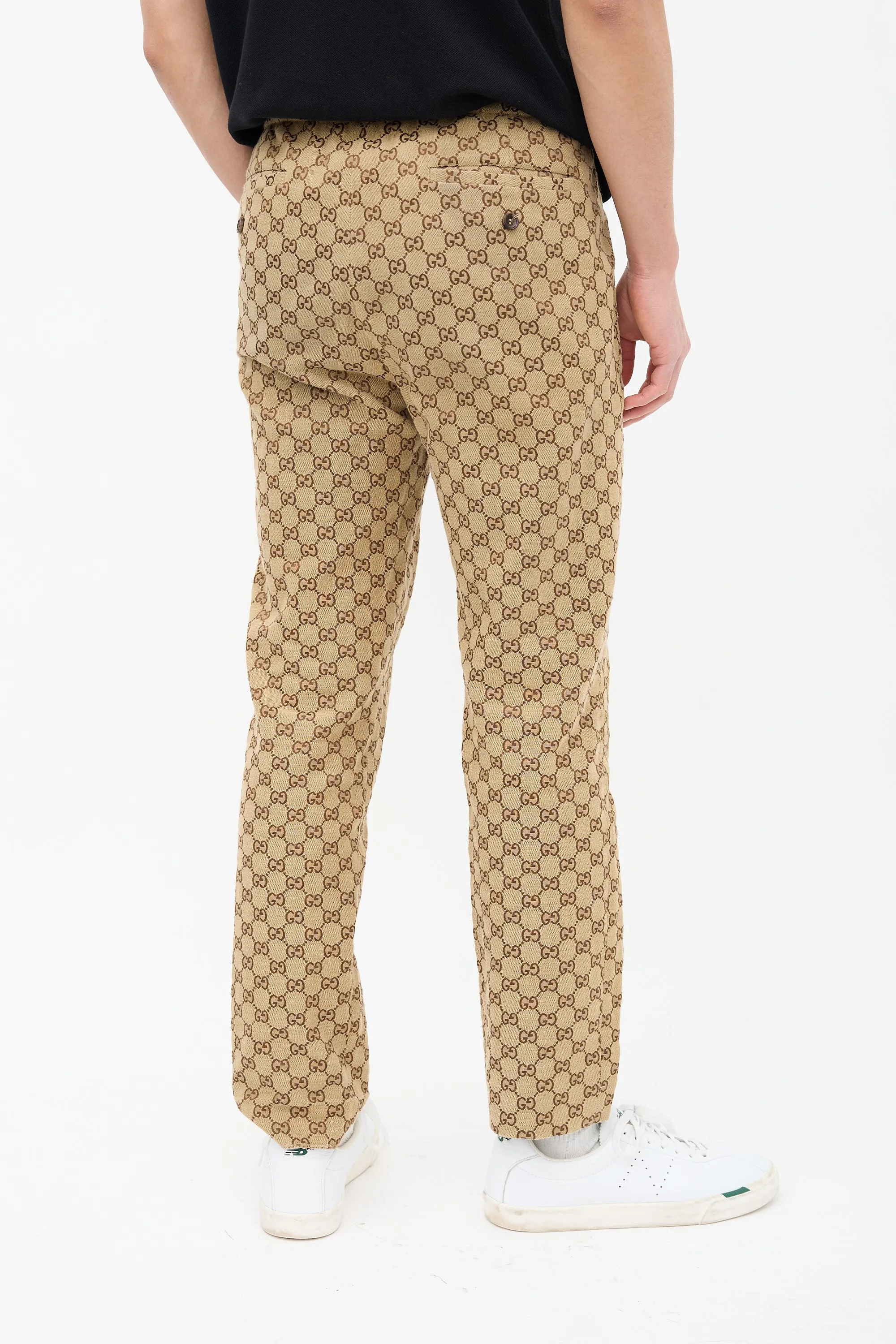 Beige GG Canvas Jogging Pant