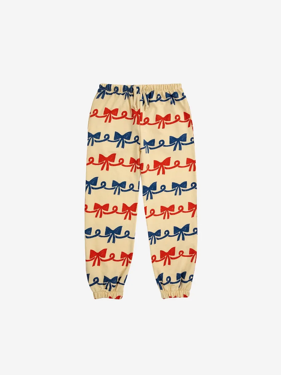 Bobo Choses Ribbon Bow AO Jogging Pants - Light Yellow