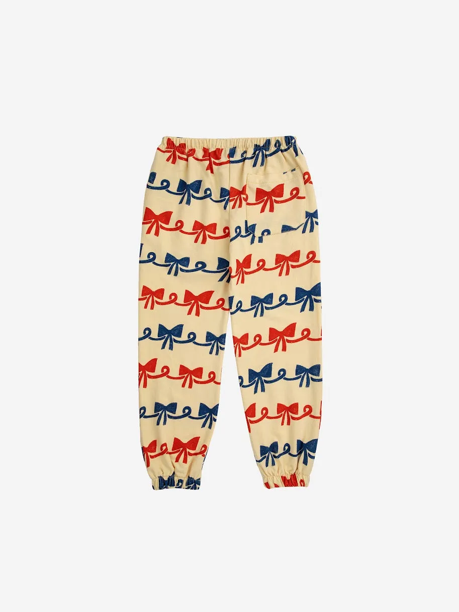 Bobo Choses Ribbon Bow AO Jogging Pants - Light Yellow