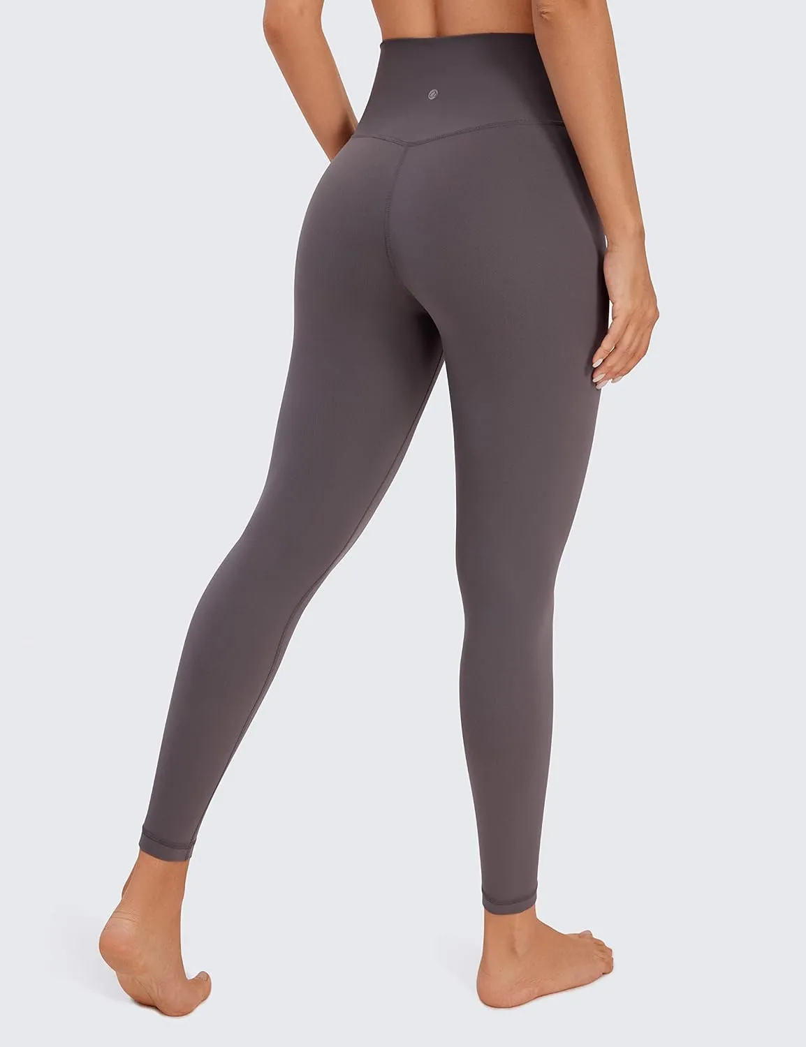 CRZ YOGA Womens Butterluxe Cross Waist Leggings 25" - V Crossover High Waisted Yoga