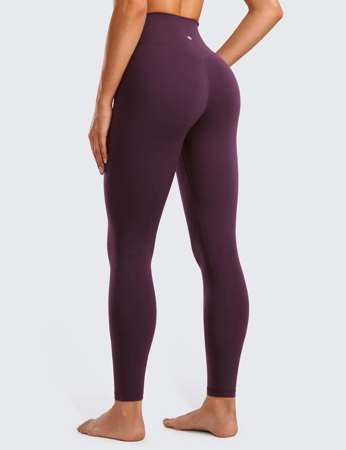 CRZ YOGA Womens Butterluxe Cross Waist Workout Leggings 28" - V Crossover High Waisted Gym Athletic Yoga