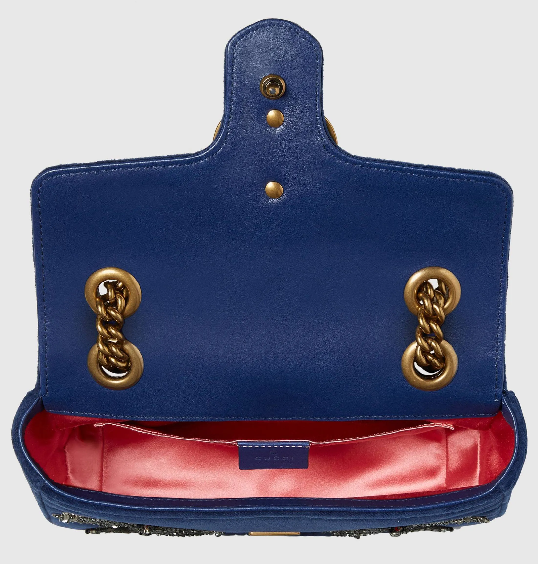 GG Marmont Embroidered Velvet Mini Bag