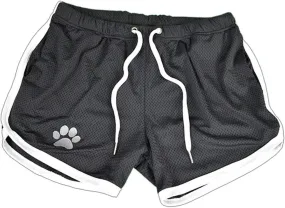 Mens 3" Mesh Workout Gym Running Shorts Funny Dog Paw Print Bodybuilding Training Athletic Workout Short Shorts