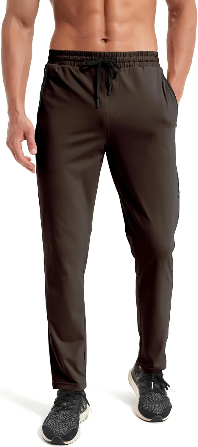 Men's Hiking Sweatpants Joggers Athletic Pants Stretch Workout Jogging Running Gym Traning Track Pants