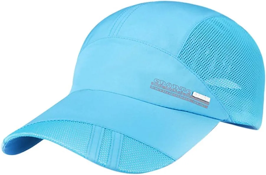 Unisex Quick Drying Baseball Cap Summer Sun Visor Hats Mesh Reflective Outdoor Sports Hat for Men Women