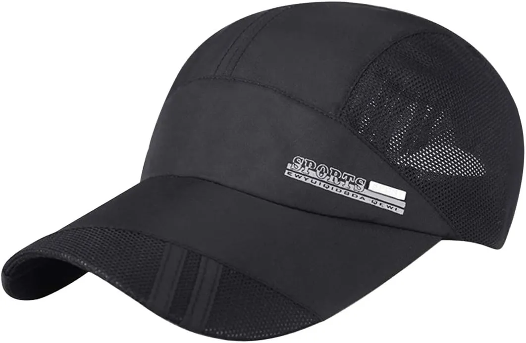 Unisex Quick Drying Baseball Cap Summer Sun Visor Hats Mesh Reflective Outdoor Sports Hat for Men Women