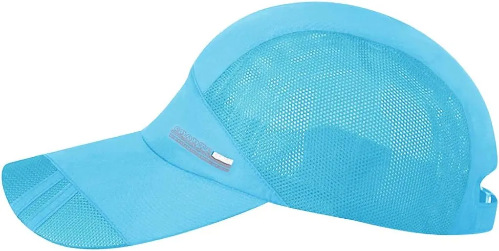 Unisex Quick Drying Baseball Cap Summer Sun Visor Hats Mesh Reflective Outdoor Sports Hat for Men Women