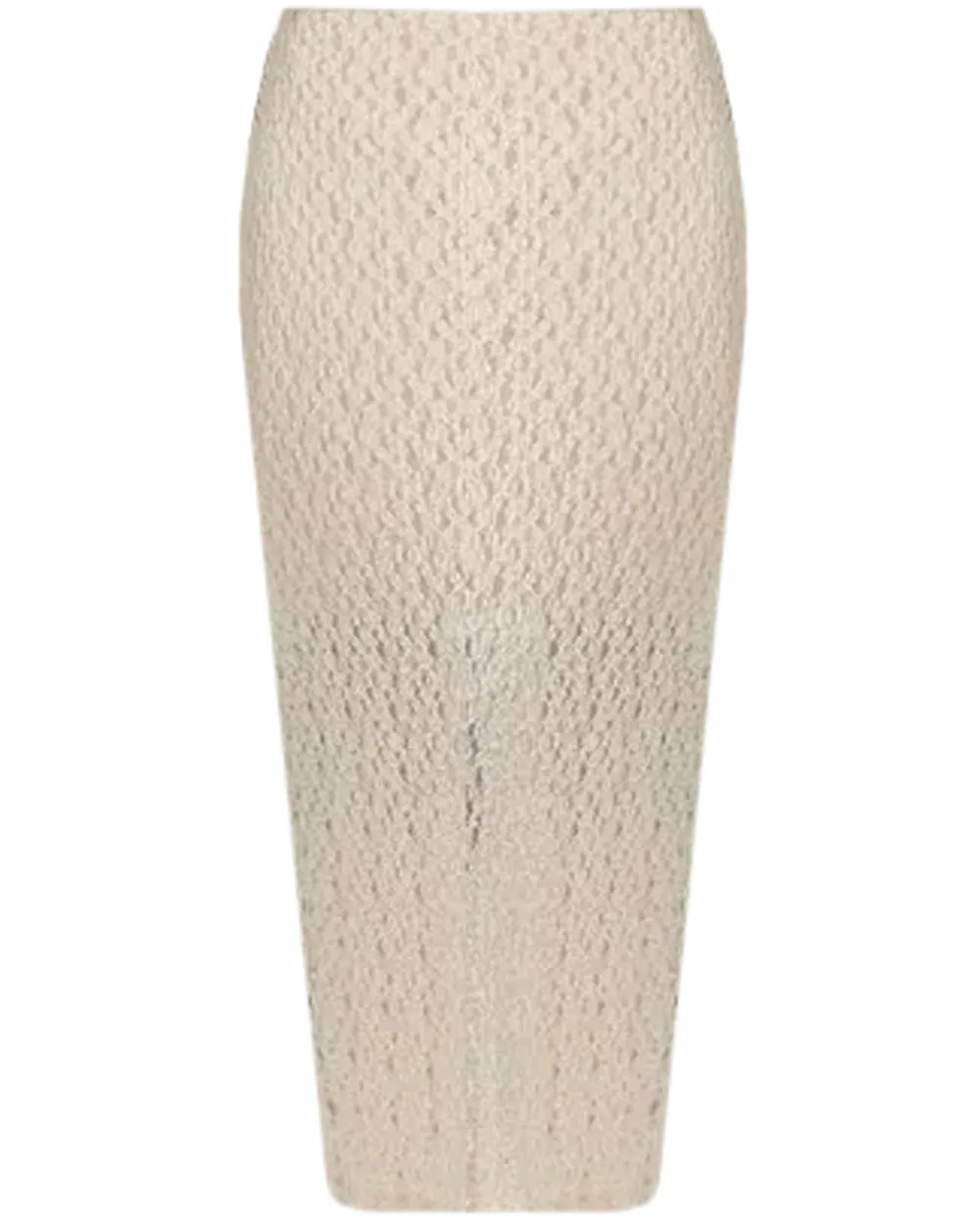 White Sand Floral Smocked Skirt